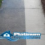 pressure wash concrete removes dirt stains and rust