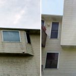 clean vinyl siding with platinum property solutions house washing service in grand rapids, mi