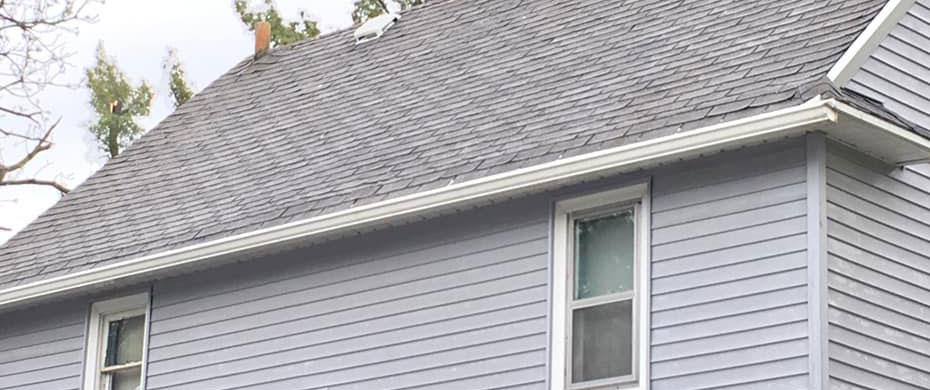 roof cleaning with soft wash method in michigan