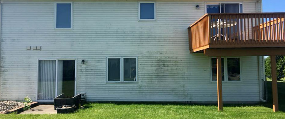 house washing service for pressure washing vinyl siding on house exterior in grand rapids, mi